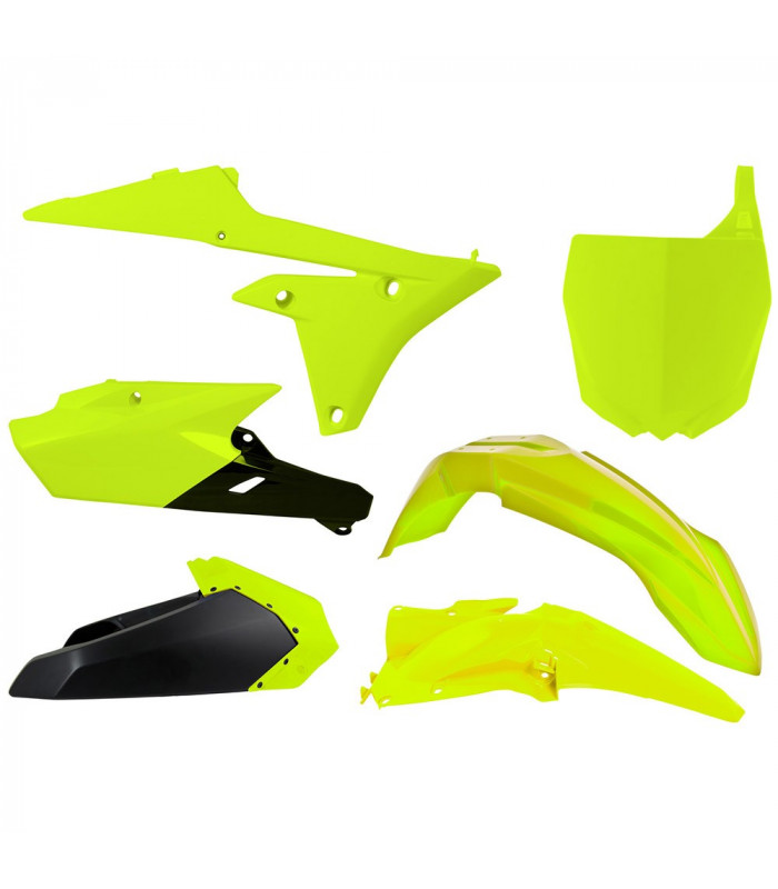 KIT PLASTICOS AMARILLO NEON  YAMAHA YZF 250-450 ' 2014-16