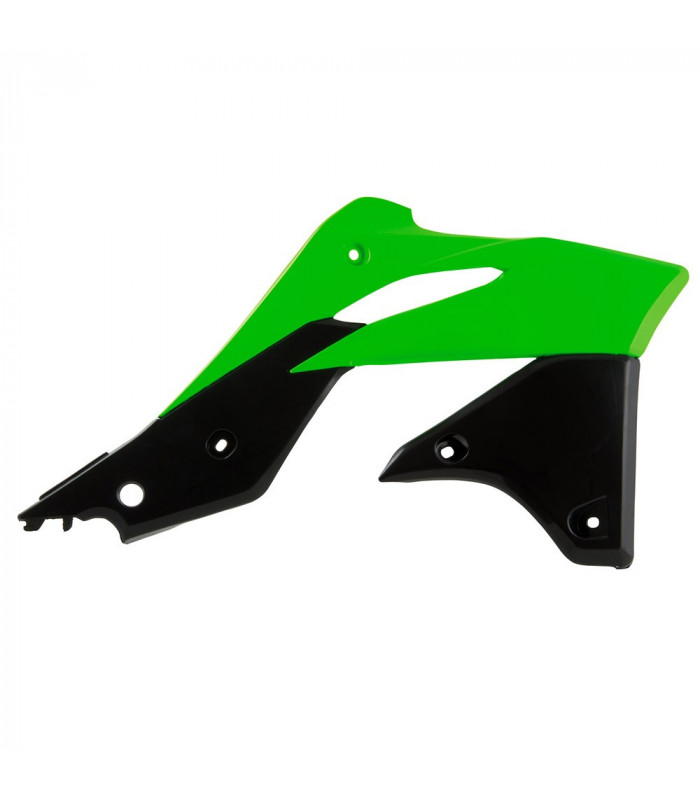TAPAS RADIADOR VERDE NEON/NEGRAS  KAWA KXF 250 ' 2013-16