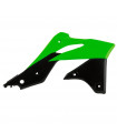 TAPAS RADIADOR VERDE NEON/NEGRAS  KAWA KXF 250 ' 2013-16