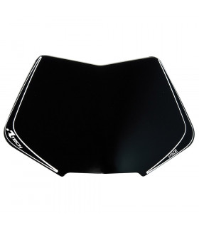 RTECH V-FACE NUMBER PLATE PLASTIC REPLACEMENT (BLACK)