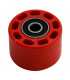 RODILLO CADENA UNIVERSAL ROJO  INT. 8mm / EXT.42mm