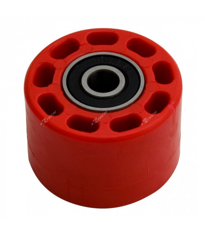 RODILLO CADENA UNIVERSAL ROJO  INT. 8mm / EXT.42mm