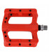 HT PA01 MTB PEDALS WITH METAL PINS (NEON ORANGE).