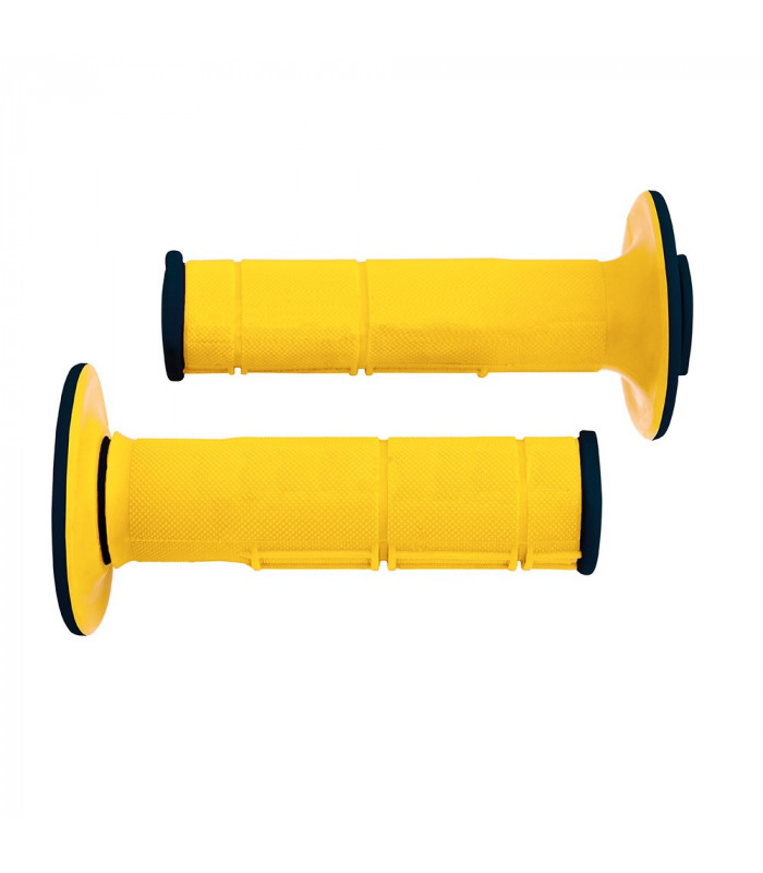 PUÑOS DOBLE INYECCION RACING  AMARILLO 118 mm
