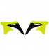 TAPAS RADIADOR NEGRO/AMARILLAS NEON  RMZ 450 ' 2008-16 / RMX 10-15