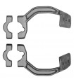 KIT MONTAJE ALUMINIO EN MANILLAR DE PARAMANOS RTECH VERTIGO, FLX, DUAL EVO
