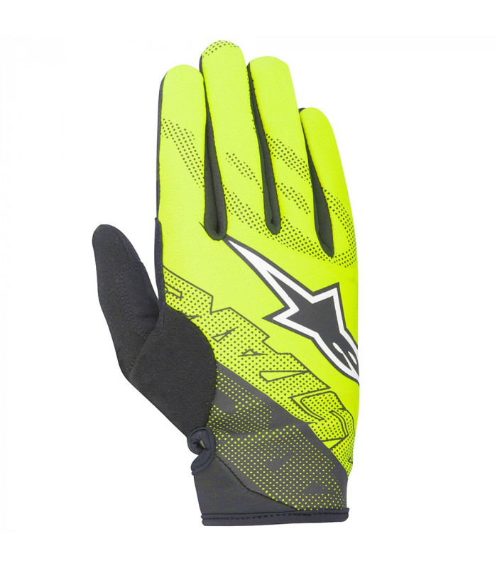 ALPINESTARS STRATUS GLOVES (ACID YELLOW/SILVER)