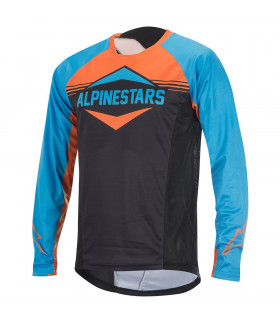 CAMISETA M. LARGA MESA NARANJA/AZUL