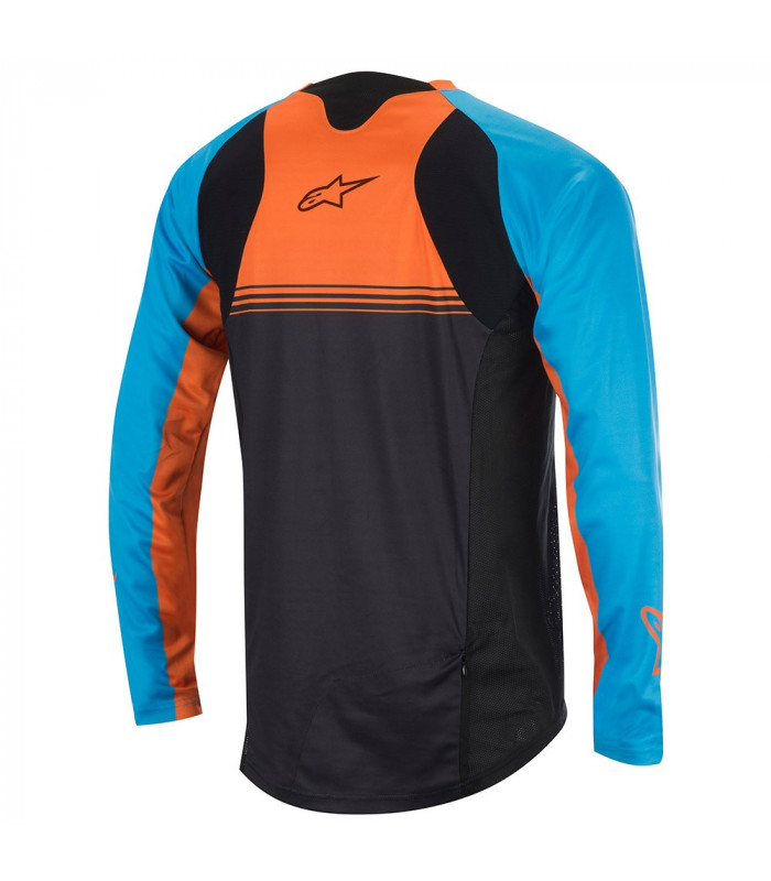 CAMISETA M. LARGA MESA NARANJA/AZUL