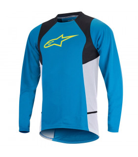 CAMISETA M. LARGA DROP 2 AZUL/AMARILLA