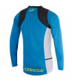 CAMISETA M. LARGA DROP 2 AZUL/AMARILLA