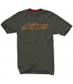ALPINESTARS BLAZE 2 T-SHIRT MILITARY GREEN/OCHRE (SIZE: S)