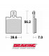 BRAKING ORGANIC BRAKE PADS   612SM1