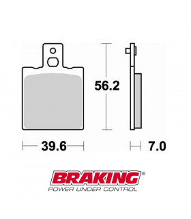 BRAKING ORGANIC BRAKE PADS   612SM1