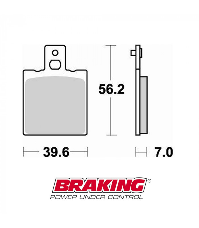 BRAKING ORGANIC BRAKE PADS   612SM1