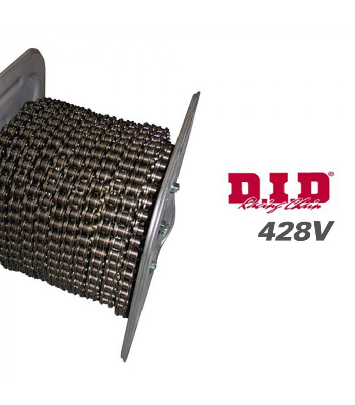 ROLLO CADENA 428 V NEGRA 3600 PASOS (O-RING)