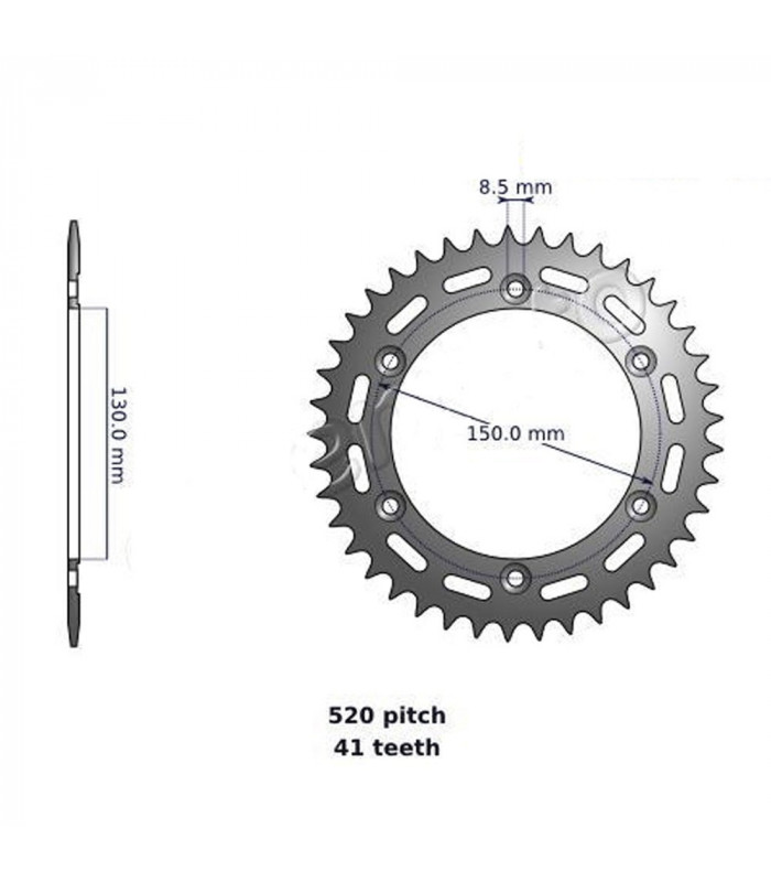 SUNSTAR STEEL REAR SPROCKET HONDA (41 TEETH)