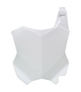 PLACA FRONTAL PORTANUM. BLANCA  KAWA KXF 450 ' 2016