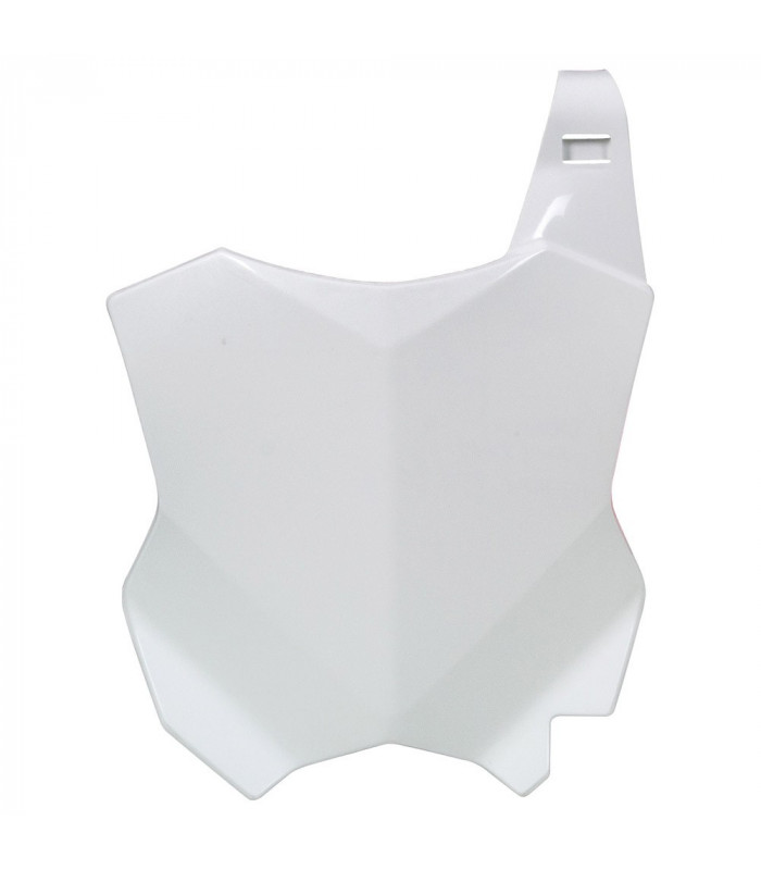 PLACA FRONTAL PORTANUM. BLANCA  KAWA KXF 450 ' 2016