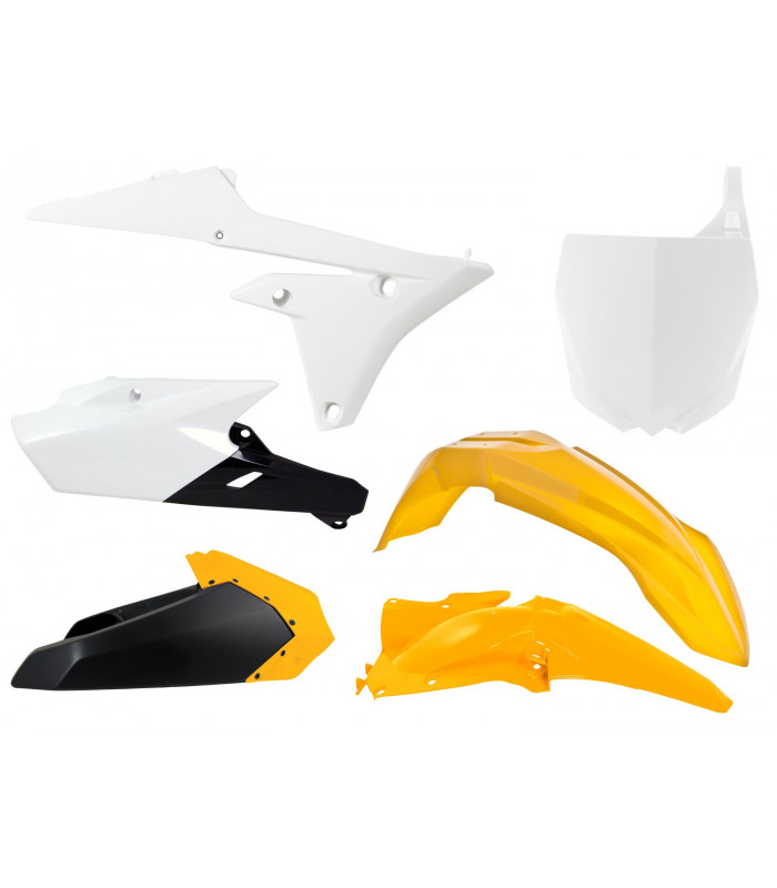KIT PLASTICOS AMARILLO/BLANCO (6 PIEZAS)  YAMAHA YZF 250-450 ' 2014-16