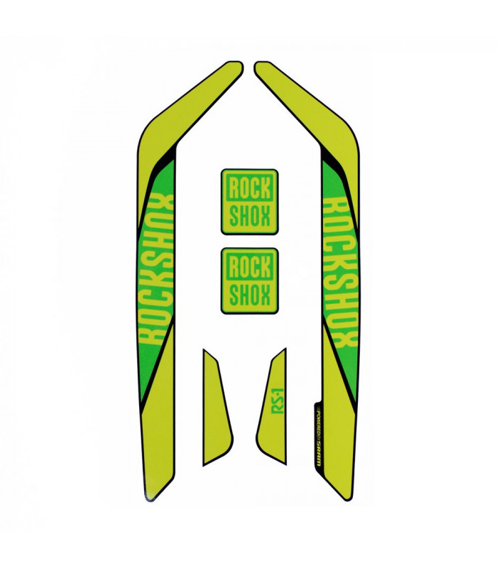 ADHESIVO NINER ROCK SHOX RS1 GREEN GREENER