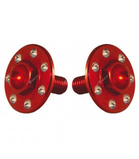 SET TORNILLOS ROJOS TAPAS RADIADOR  HONDA CRF (6 uds M6 + 4 uds M5).