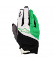 ALPINESTARS MOABWHITE/BRIGHT GREEN GLOVES (SIZE: M)