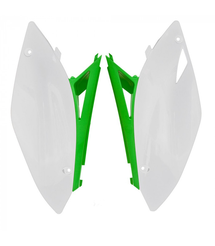 TAPAS LATERALES BLANCA/VERDE  KXF 250 ' 2009-12/450 2009-11