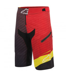 PANTALON SHORT DEPTH RED/ACID YELLOW