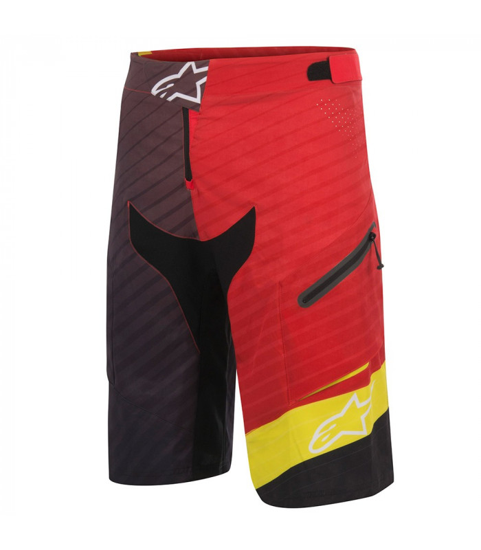 PANTALON SHORT DEPTH RED/ACID YELLOW