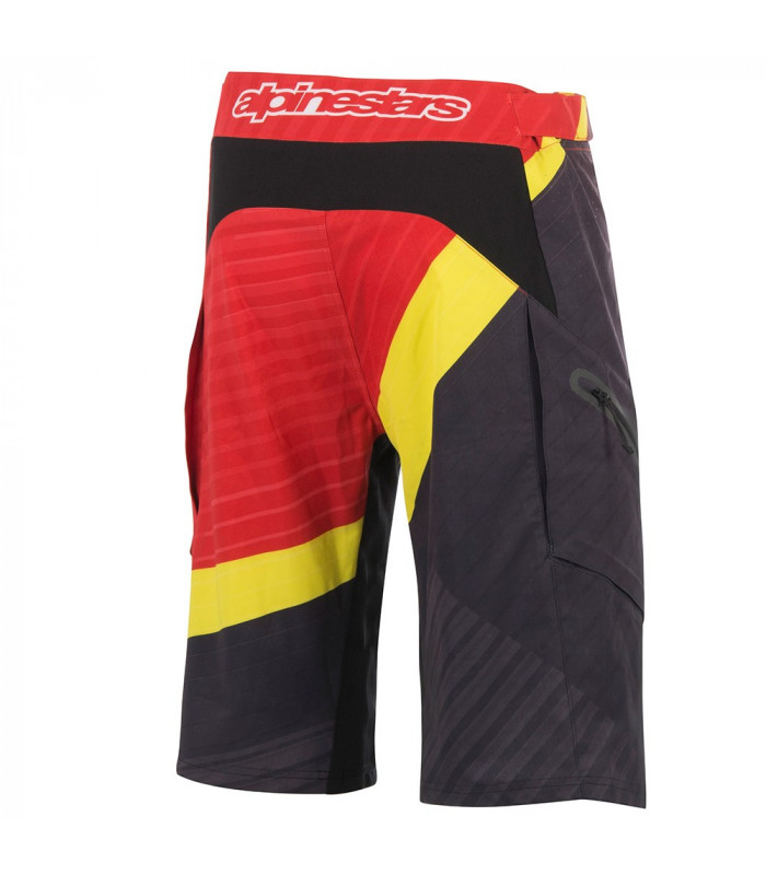 PANTALON SHORT DEPTH RED/ACID YELLOW