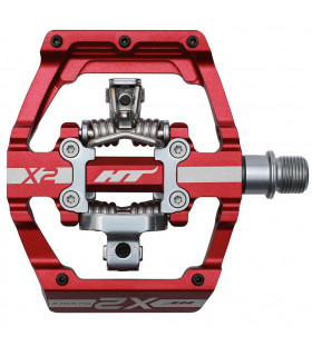 PEDALES HT MTB X2 ROJOS