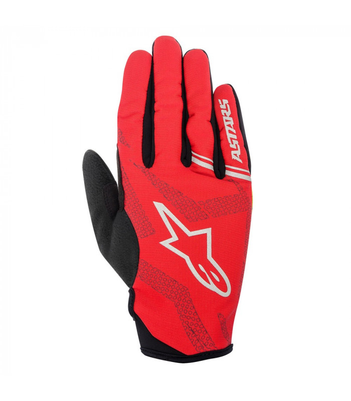 GUANTES ALPINESTARS STRATUS ROJO/PLATA
