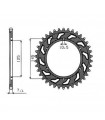 SUNSTAR STEEL REAR SPROCKET YAMAHA (42 TEETH)