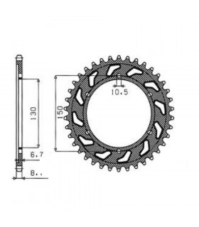SUNSTAR STEEL REAR SPROCKET YAMAHA (48 TEETH) | TopFun.com