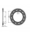 CORONA SUNSTAR ACERO YAMAHA (48 DIENTES)