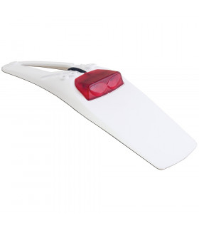 PORTAMATRICULAS EXTREME BLANCO CON LEDS ROJOS