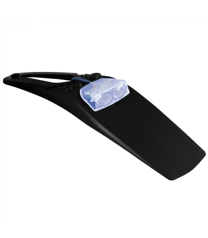 PORTAMATRICULAS EXTREME NEGRO CON LEDS TRANSP.