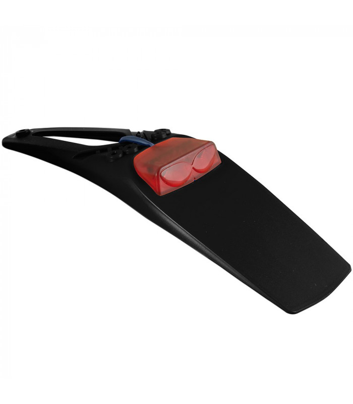 PORTAMATRICULAS EXTREME NEGRO CON LEDS ROJOS