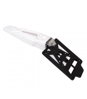 PORTAMATRICULAS ABATIBLE INTEGRA RACING BLANCO