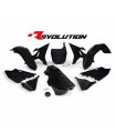 KIT PLASTICOS NEGROS REVOLUTION  CON DEPOSITO YZ 125-250 ' 2015-16