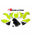 KIT PLASTICOS AMARILLO NEON REVOLUTION  CON DEPOSITO YZ 125-250 ' 2015-16