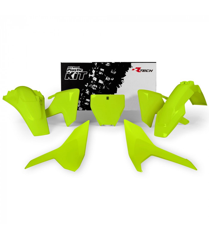 KIT PLASTICOS AMARILLO NEON.  HUSQVARNA FC ' 2016 (5 PZS)