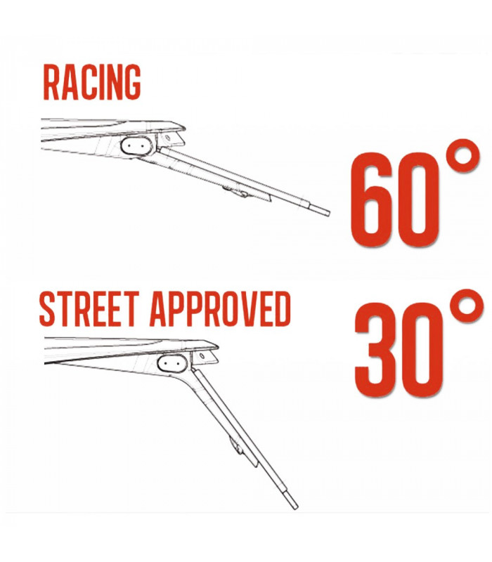 PORTAMATRICULAS ABATIBLE INTEGRA RACING BLANCO