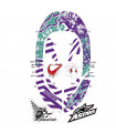 ALPINESTARS BIONIC NECK GRAPHIC KIT (VIOLET/BLUE MARINE)
