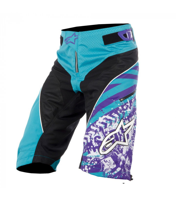 PANTALÓN CORTO ALPINESTARS GRAVITY (AZUL MARINO/VIOLETA)
