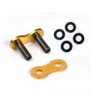 ENGANCHE CADENA DID 520 ATV NEGRA/DORADA (CON REMACHE)