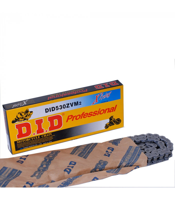DID 530 ZVM2 X-RING BLACK CHAIN (110 PASOS)