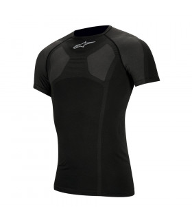 CAMISETA INTERIOR ALPINESTARS MTB TECH MANGA CORTA (NEGRA)