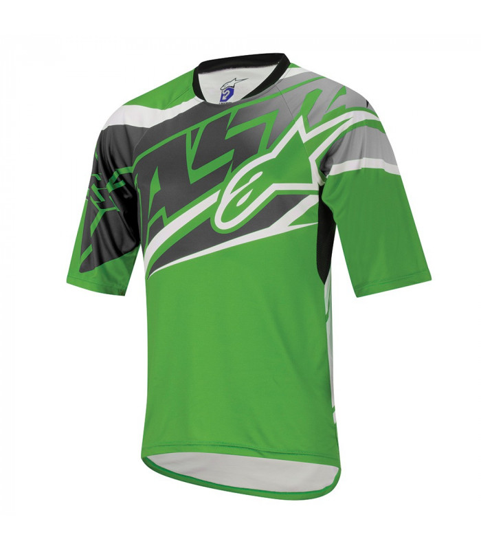ALPINESTARS SIGHT JERSEY (BRIGHT GREEN/STEEL GREY)